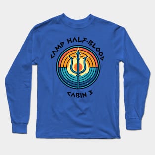 Cabin 3 Poseidon - CAMP half-blood Long Sleeve T-Shirt